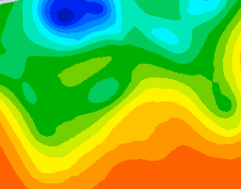 GDPS 500 millibar geopotential height 108 hour forecast chart for Canada based on 2026/06/05 1200Z data
