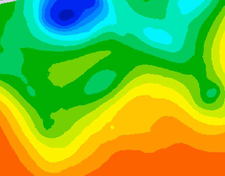 GDPS 500 millibar geopotential height 114 hour forecast chart for Canada based on 2026/06/05 1200Z data