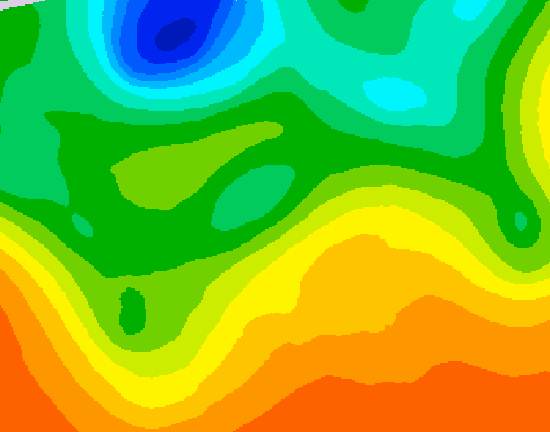 GDPS 500 millibar geopotential height 120 hour forecast chart for Canada based on 2026/06/05 1200Z data