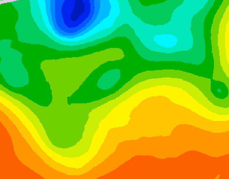 GDPS 500 millibar geopotential height 126 hour forecast chart for Canada based on 2026/06/05 1200Z data