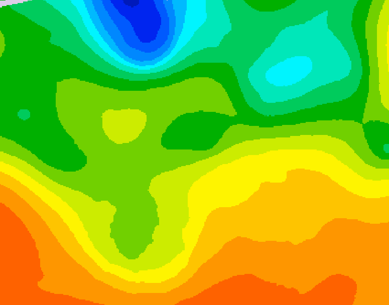 GDPS 500 millibar geopotential height 138 hour forecast chart for Canada based on 2026/06/05 1200Z data