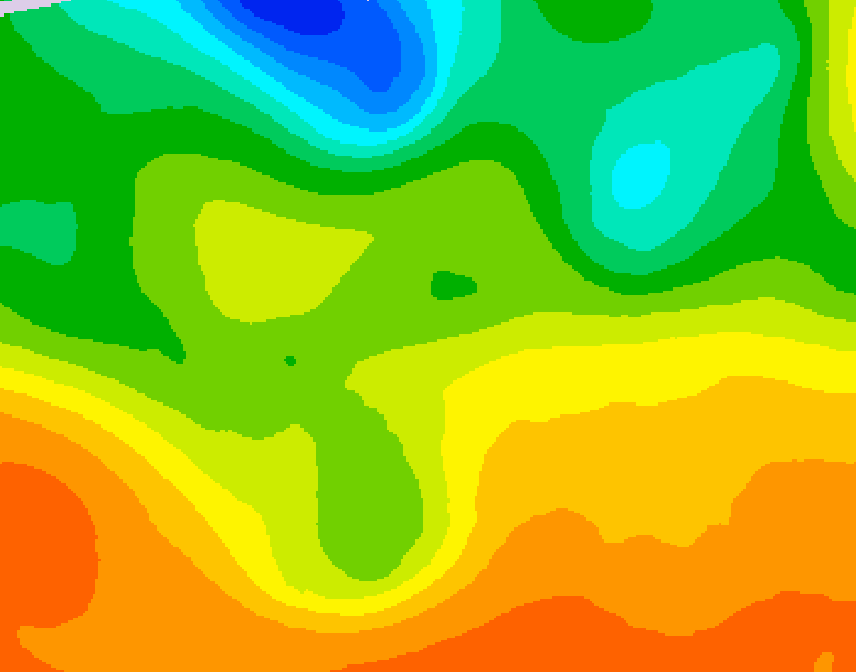 GDPS 500 millibar geopotential height 150 hour forecast chart for Canada based on 2026/06/05 1200Z data