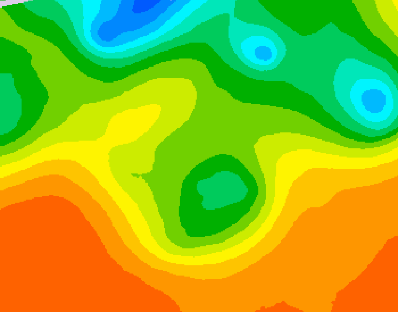 GDPS 500 millibar geopotential height 198 hour forecast chart for Canada based on 2026/06/05 1200Z data