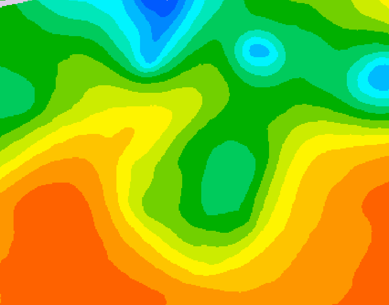 GDPS 500 millibar geopotential height 216 hour forecast chart for Canada based on 2026/06/05 1200Z data