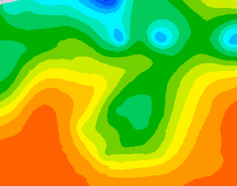 GDPS 500 millibar geopotential height 234 hour forecast chart for Canada based on 2026/06/05 1200Z data