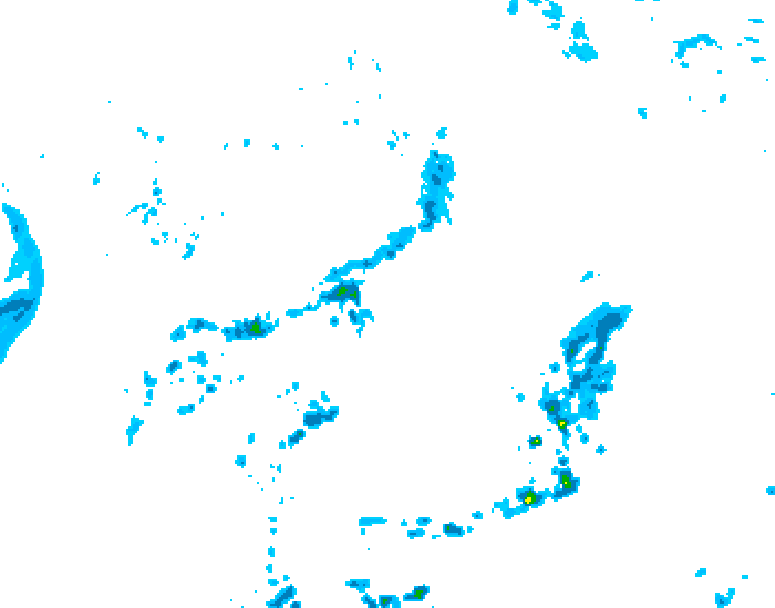 GDPS precipitation 036 hour forecast chart for Canada based on 2026/06/05 1200Z data