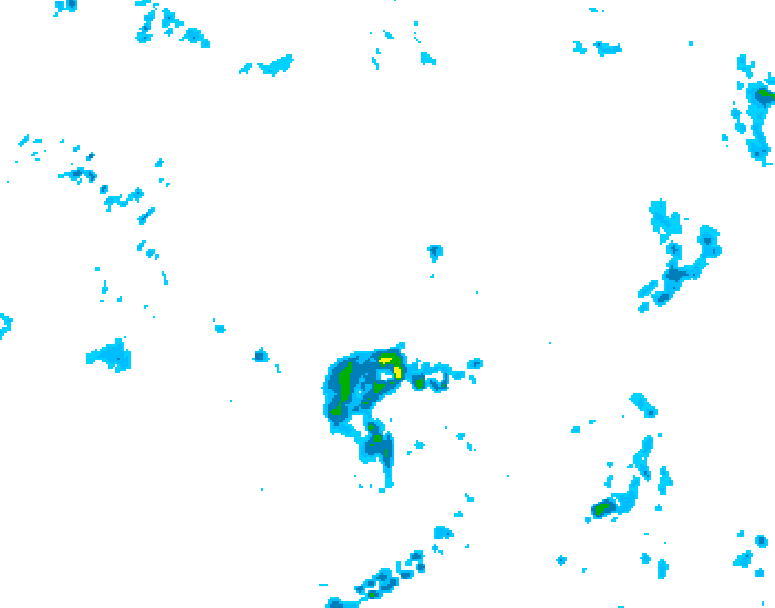 GDPS precipitation 162 hour forecast chart for Canada based on 2026/06/05 1200Z data