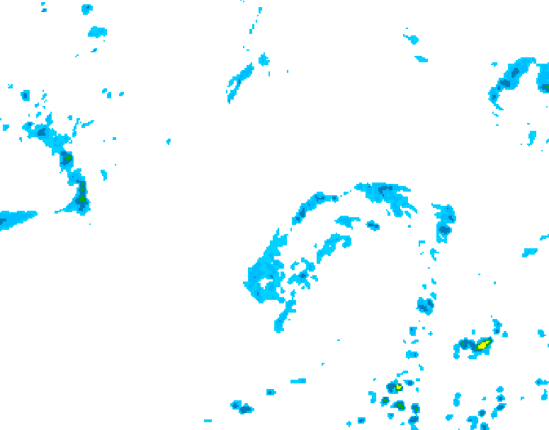 GDPS precipitation 210 hour forecast chart for Canada based on 2026/06/05 1200Z data