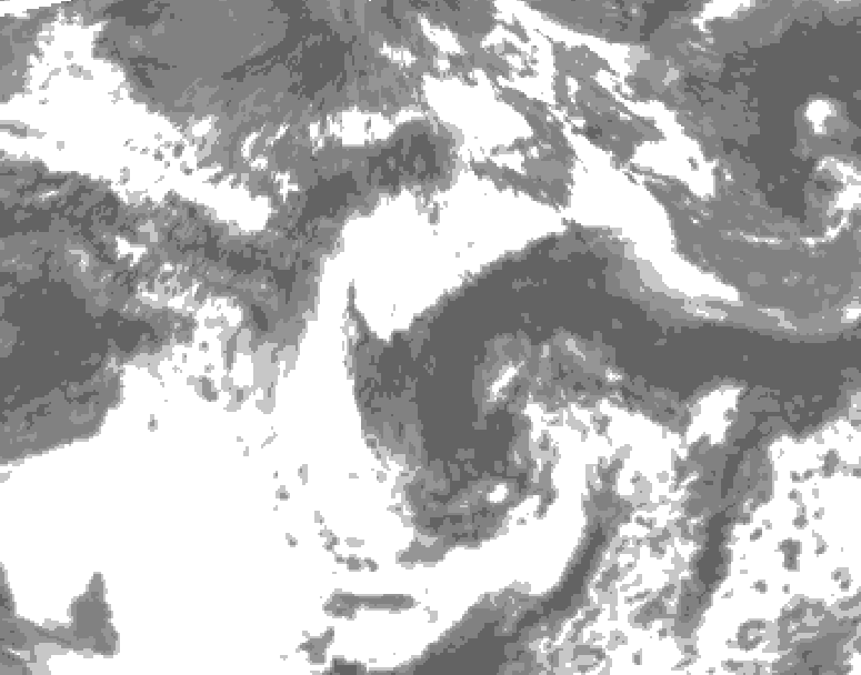 GDPS total cloud 210 hour forecast chart for Canada based on 2026/06/05 0000Z data