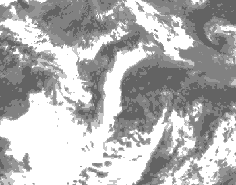 GDPS total cloud 228 hour forecast chart for Canada based on 2026/06/05 0000Z data
