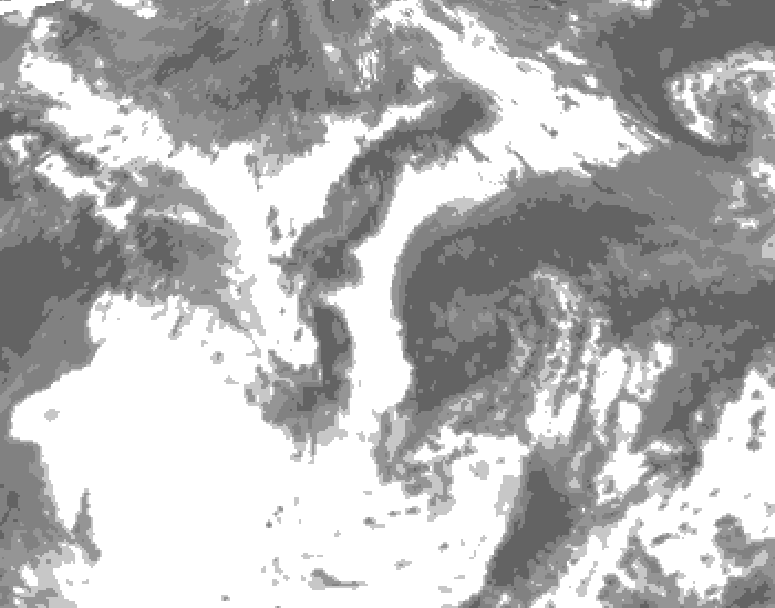 GDPS total cloud 234 hour forecast chart for Canada based on 2026/06/05 0000Z data