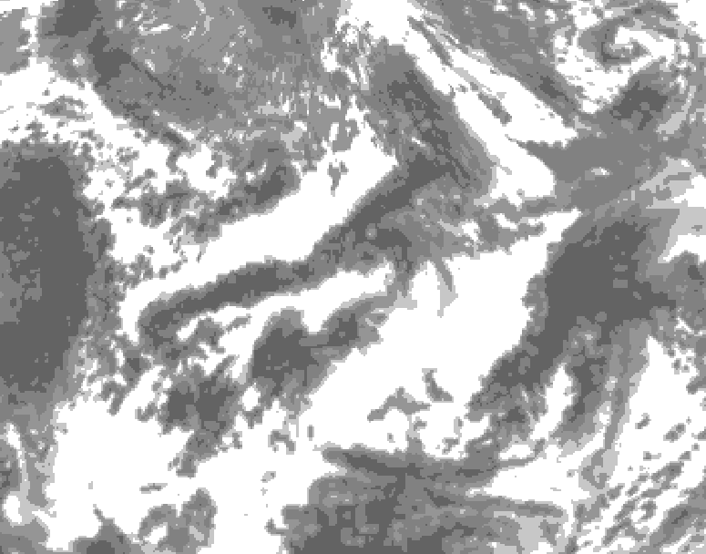 GDPS total cloud 048 hour forecast chart for Canada based on 2026/06/05 1200Z data
