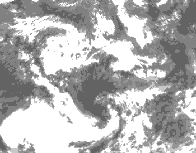 GDPS total cloud 168 hour forecast chart for Canada based on 2026/06/05 1200Z data