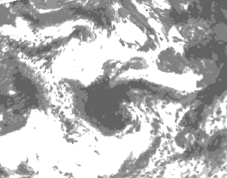GDPS total cloud 180 hour forecast chart for Canada based on 2026/06/05 1200Z data