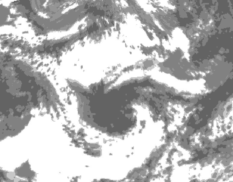 GDPS total cloud 186 hour forecast chart for Canada based on 2026/06/05 1200Z data