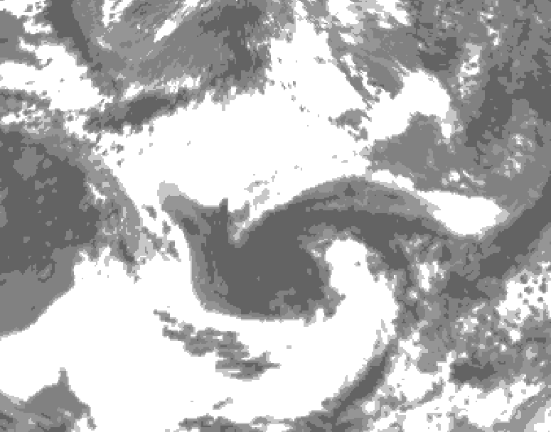 GDPS total cloud 192 hour forecast chart for Canada based on 2026/06/05 1200Z data