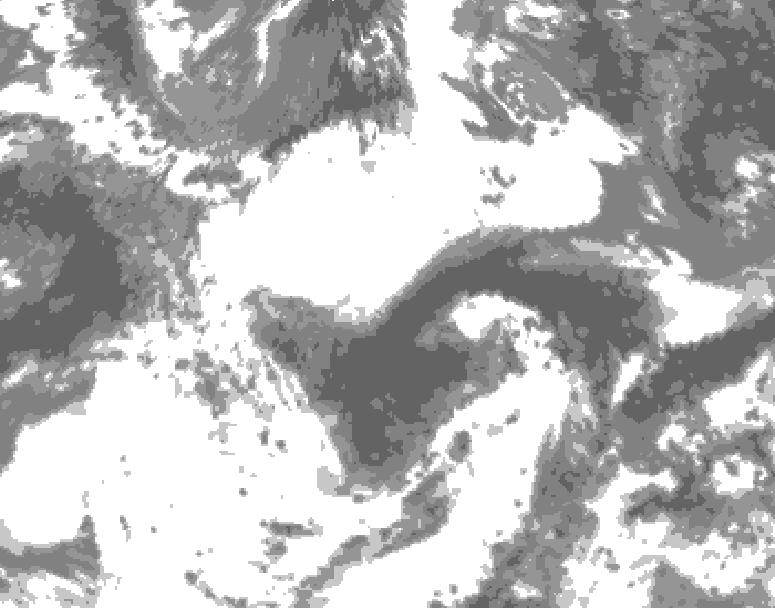 GDPS total cloud 204 hour forecast chart for Canada based on 2026/06/05 1200Z data