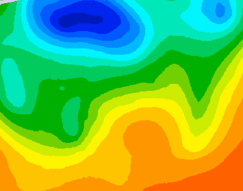 GDPS 500 millibar geopotential height 048 hour forecast chart for Canada based on 2026/06/06 0000Z data