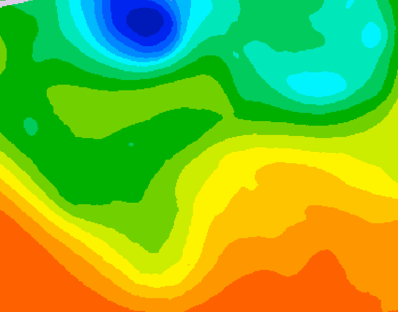 GDPS 500 millibar geopotential height 120 hour forecast chart for Canada based on 2026/06/06 0000Z data