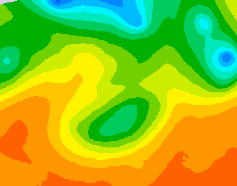 GDPS 500 millibar geopotential height 180 hour forecast chart for Canada based on 2026/06/06 0000Z data