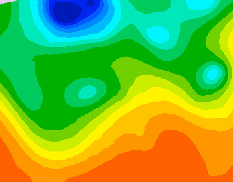 GDPS 500 millibar geopotential height 078 hour forecast chart for Canada based on 2026/06/06 1200Z data