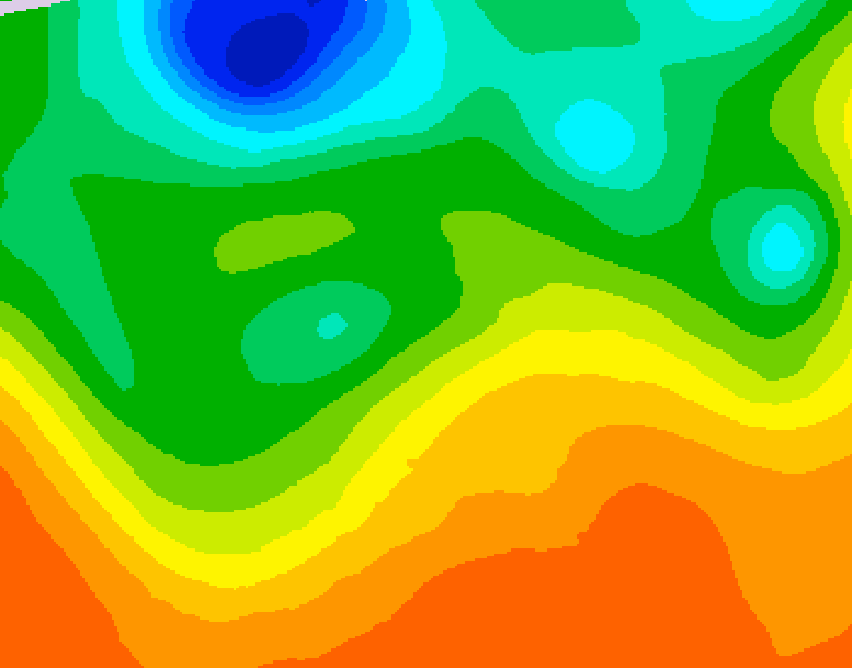 GDPS 500 millibar geopotential height 084 hour forecast chart for Canada based on 2026/06/06 1200Z data