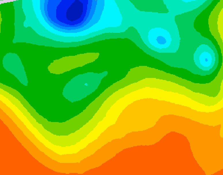 GDPS 500 millibar geopotential height 090 hour forecast chart for Canada based on 2026/06/06 1200Z data
