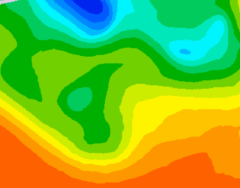 GDPS 500 millibar geopotential height 114 hour forecast chart for Canada based on 2026/06/06 1200Z data
