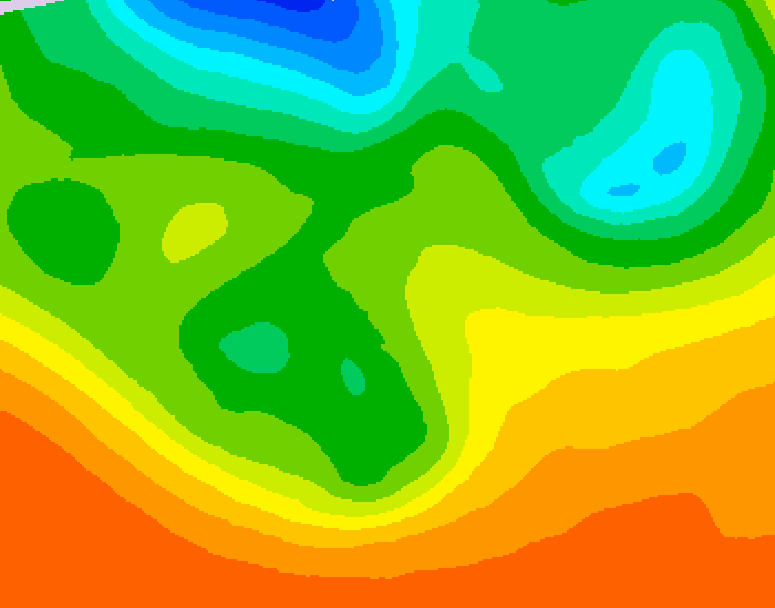 GDPS 500 millibar geopotential height 126 hour forecast chart for Canada based on 2026/06/06 1200Z data