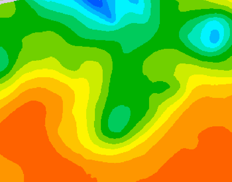 GDPS 500 millibar geopotential height 180 hour forecast chart for Canada based on 2026/06/06 1200Z data