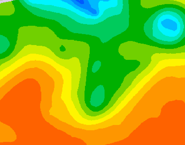 GDPS 500 millibar geopotential height 186 hour forecast chart for Canada based on 2026/06/06 1200Z data