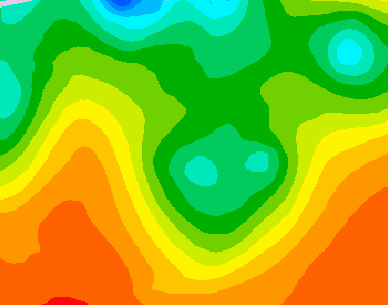 GDPS 500 millibar geopotential height 222 hour forecast chart for Canada based on 2026/06/06 1200Z data