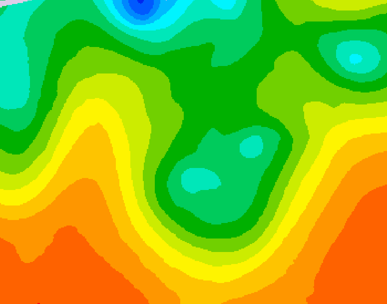 GDPS 500 millibar geopotential height 234 hour forecast chart for Canada based on 2026/06/06 1200Z data