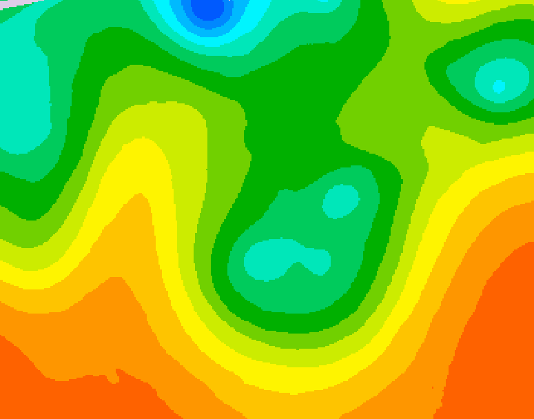 GDPS 500 millibar geopotential height 240 hour forecast chart for Canada based on 2026/06/06 1200Z data