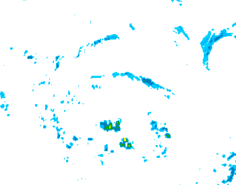 GDPS precipitation 090 hour forecast chart for Canada based on 2026/06/06 1200Z data