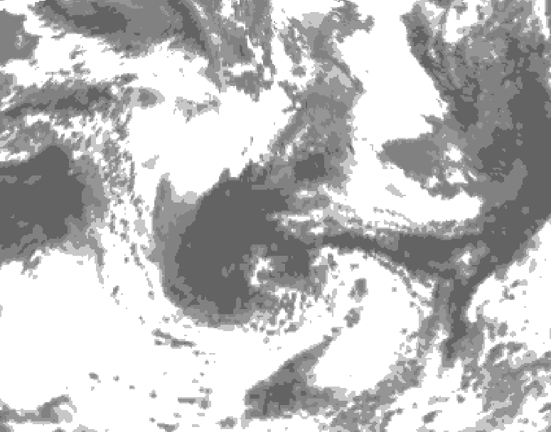 GDPS total cloud 168 hour forecast chart for Canada based on 2026/06/06 0000Z data