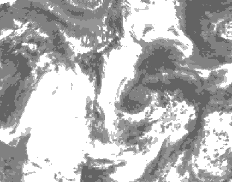 GDPS total cloud 234 hour forecast chart for Canada based on 2026/06/06 0000Z data