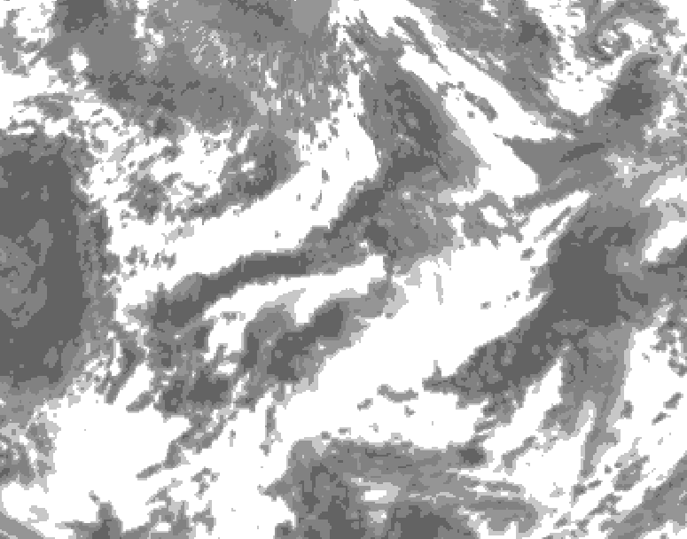 GDPS total cloud 024 hour forecast chart for Canada based on 2026/06/06 1200Z data