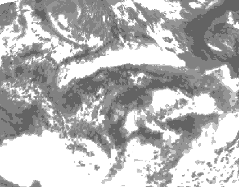 GDPS total cloud 108 hour forecast chart for Canada based on 2026/06/06 1200Z data