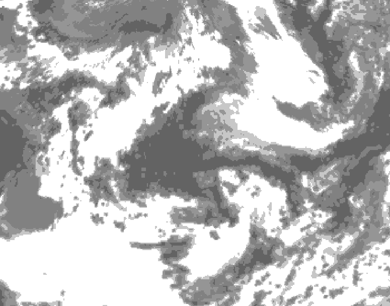 GDPS total cloud 144 hour forecast chart for Canada based on 2026/06/06 1200Z data