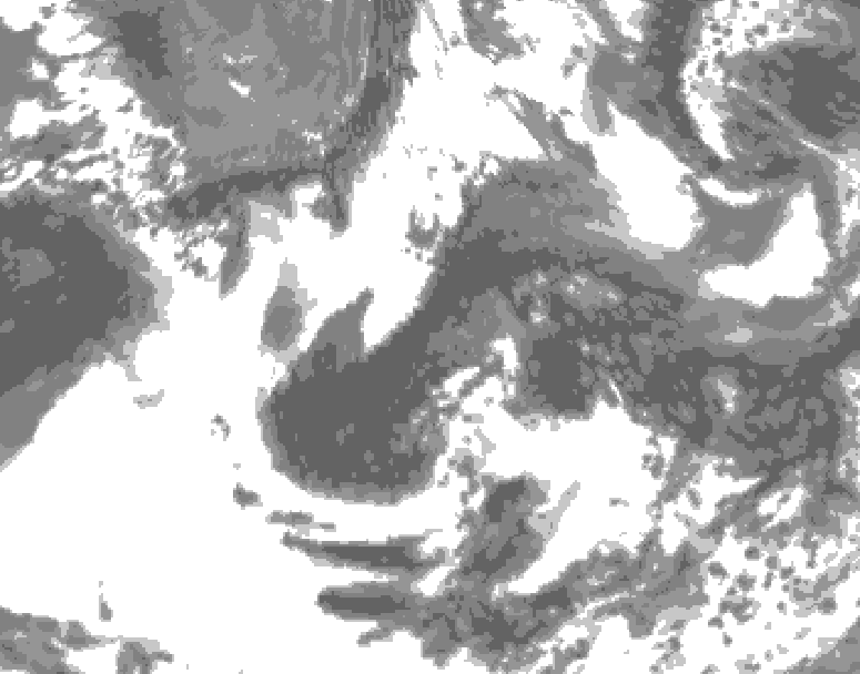 GDPS total cloud 168 hour forecast chart for Canada based on 2026/06/06 1200Z data