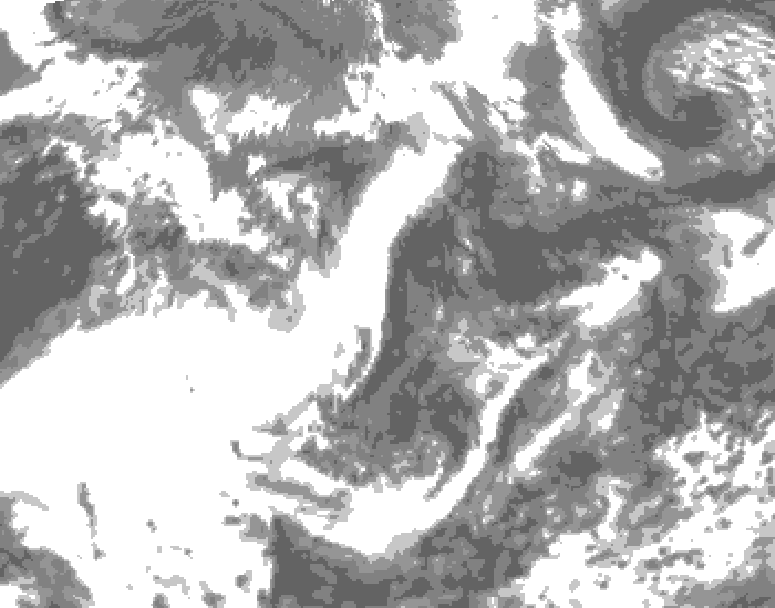 GDPS total cloud 192 hour forecast chart for Canada based on 2026/06/06 1200Z data
