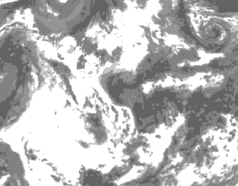 GDPS total cloud 216 hour forecast chart for Canada based on 2026/06/06 1200Z data