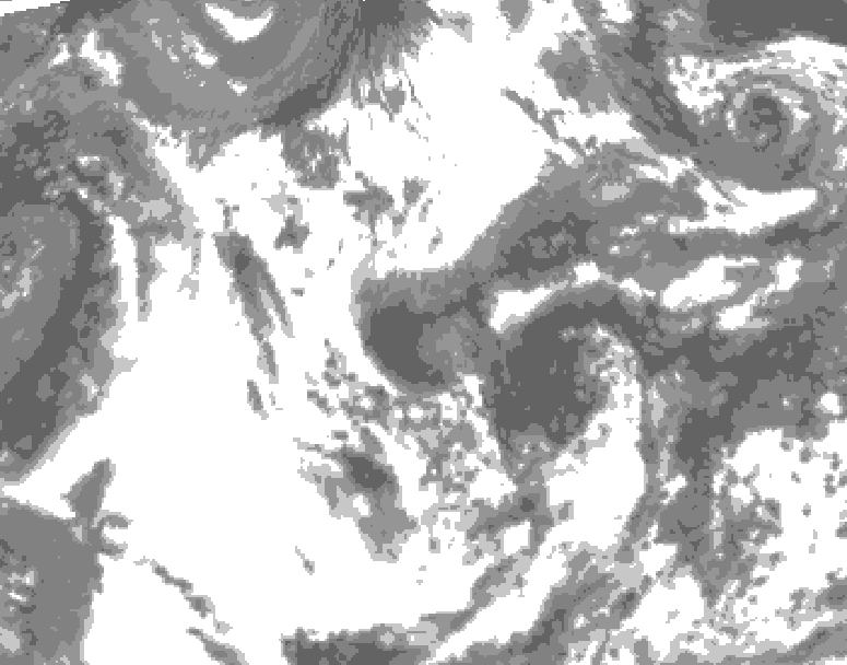 GDPS total cloud 222 hour forecast chart for Canada based on 2026/06/06 1200Z data