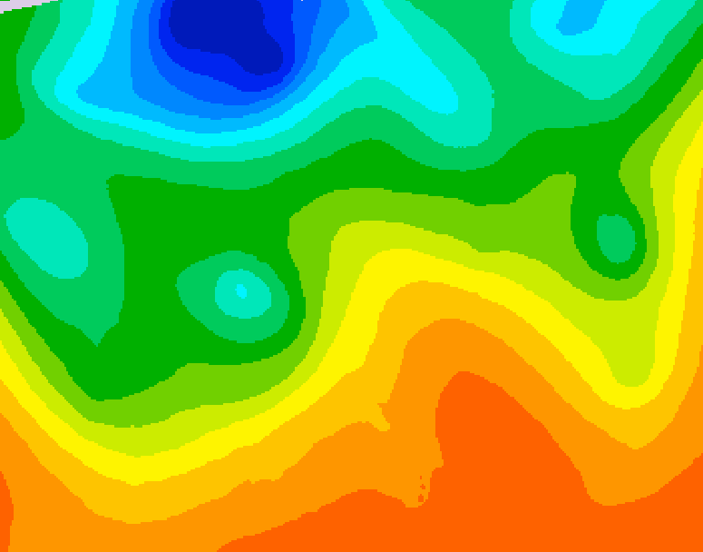 GDPS 500 millibar geopotential height 048 hour forecast chart for Canada based on 2026/06/07 0000Z data