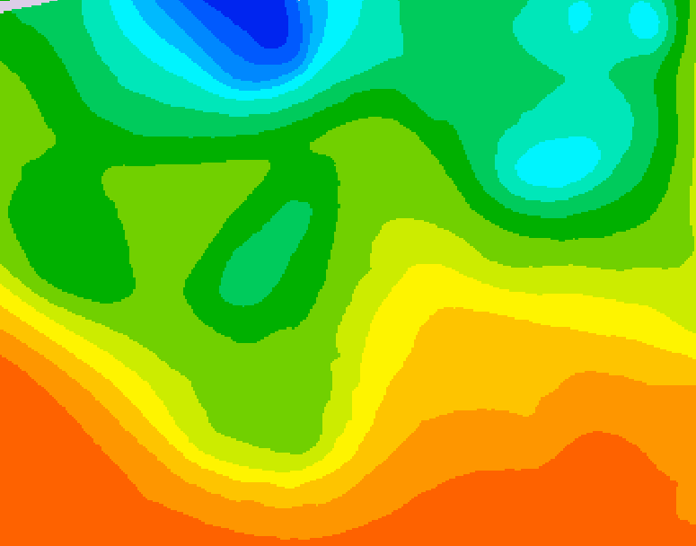 GDPS 500 millibar geopotential height 096 hour forecast chart for Canada based on 2026/06/07 0000Z data