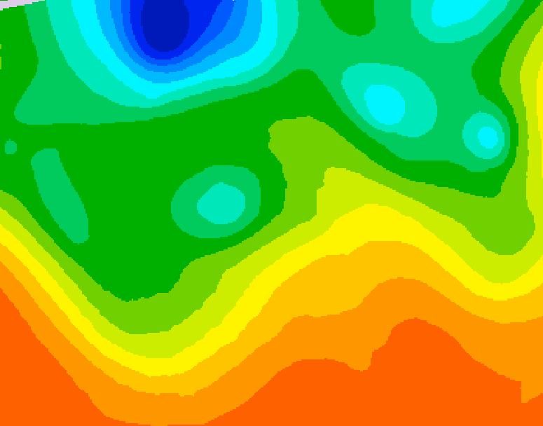 GDPS 500 millibar geopotential height 060 hour forecast chart for Canada based on 2026/06/07 1200Z data
