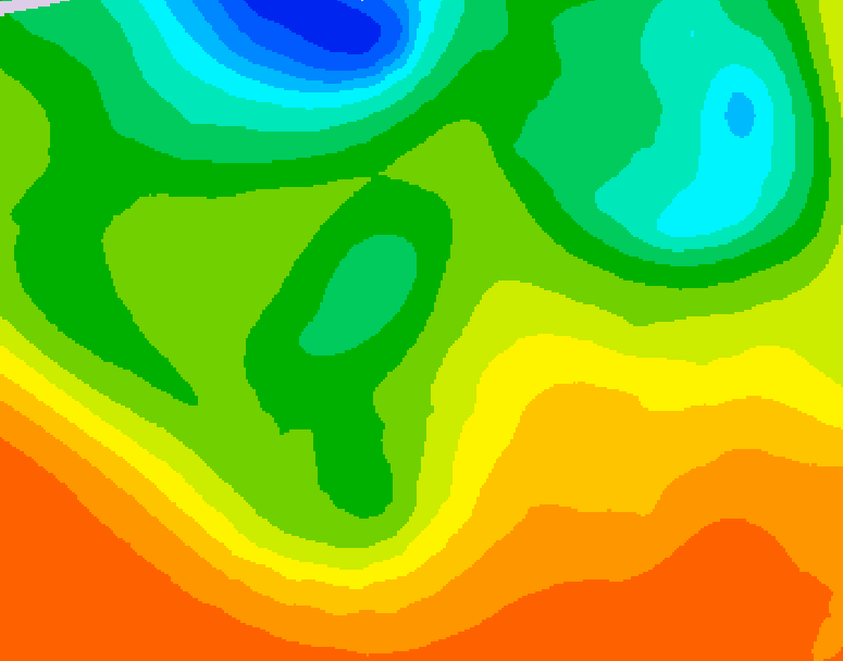 GDPS 500 millibar geopotential height 084 hour forecast chart for Canada based on 2026/06/07 1200Z data