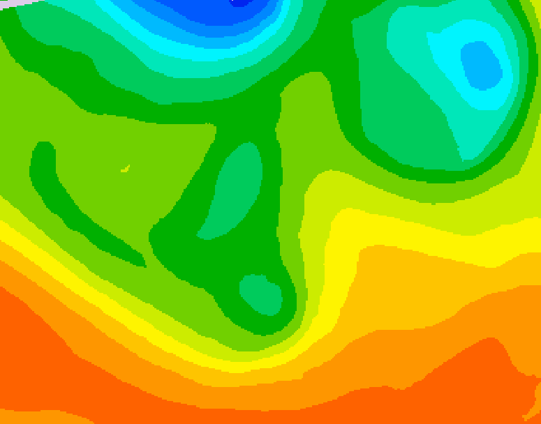 GDPS 500 millibar geopotential height 096 hour forecast chart for Canada based on 2026/06/07 1200Z data