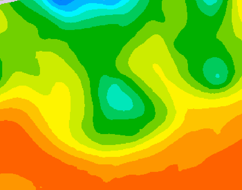 GDPS 500 millibar geopotential height 132 hour forecast chart for Canada based on 2026/06/07 1200Z data